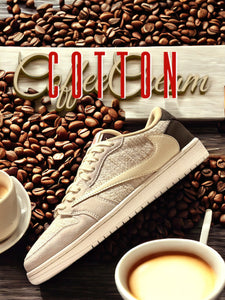 AJ1 Low TS SP "COTTON / COFFEE CREAM“